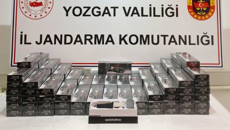 Yozgat’ta 100 Bin TL Değerinde Kaçak Akıllı Saat Ele Geçirildi