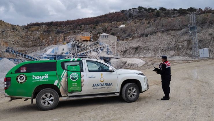 Yozgat İl Jandarma Komutanlığı’ndan Taşocağı Denetimi Yapıldı