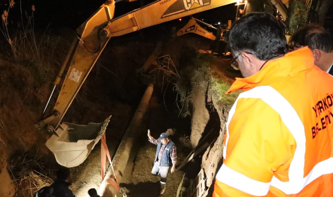 Yerköy Belediye Başkanı Av. Fatih Arslan, ilçeye su sağlayan ana