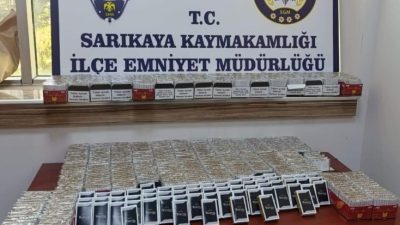 Sarıkaya’da düzenlenen operasyonda, kaçak tütün ticaretine darbe vuruldu; binlerce makaron