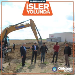 Boğazlıyan Belediye Başkanı Gökhan Coşar, sanayi sitesinde başlatılan yeni yol