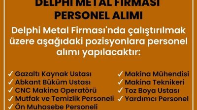 Boğazlıyan Fuat Oktay Organize Sanayi Bölgesi'nde faaliyet gösteren Delphi Metal,