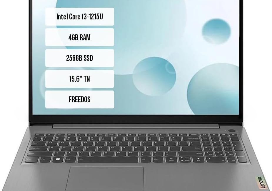Intel Core i3 işlemcisi, 256 GB SSD depolama alanı ve