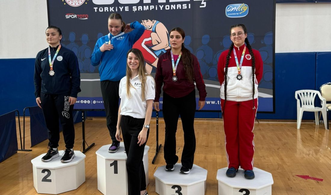 Bozok Üniversitesi sporcuları, Üniversiteler Arası Güreş Şampiyonası’nda 1 altın, 1