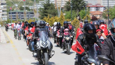 15-21 Mayıs Gençlik Haftası kapsamında düzenlenen bisiklet ve motosiklet turu,