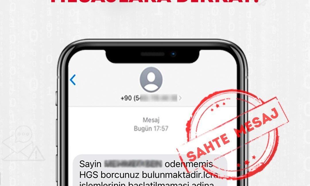 Yozgat Valiliği, sahte HGS borcu mesajlarıyla vatandaşların dolandırılmaya çalışıldığını belirterek,