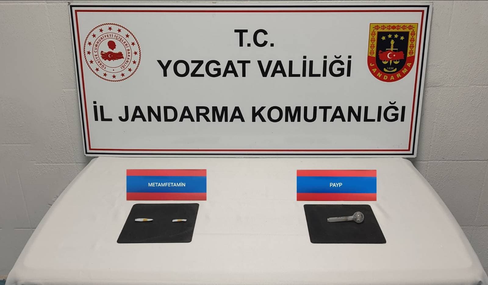 Yozgat’ta Jandarma ekiplerinin gerçekleştirdiği yol kontrolü sonucu, il dışından uyuşturucu