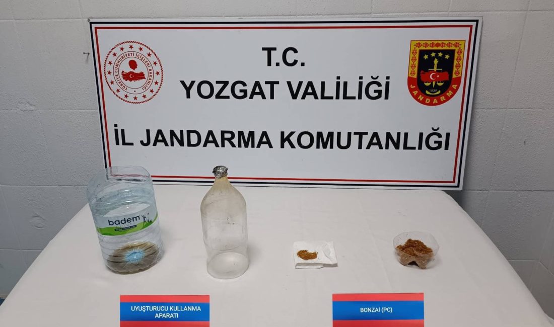 Yozgat İl Jandarma Komutanlığı, Yerköy’de gerçekleştirdiği uyuşturucu operasyonunda 31 gram
