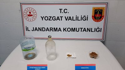 Yozgat İl Jandarma Komutanlığı, Yerköy’de gerçekleştirdiği uyuşturucu operasyonunda 31 gram
