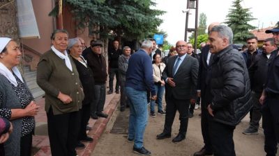 Yozgat Valisi Mehmet Ali Özkan, şiddetli yağıştan etkilenen Sorgun ilçesine