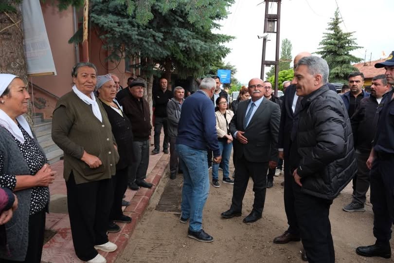 Yozgat Valisi Mehmet Ali Özkan, şiddetli yağıştan etkilenen Sorgun ilçesine