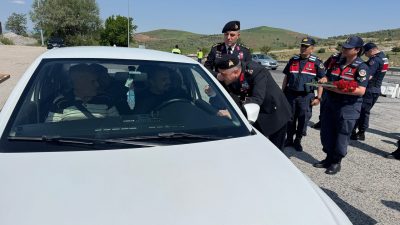 Yozgat İl Jandarma ekipleri, Kurban Bayramı öncesi Muslubelen Rampası’nda gerçekleştirdikleri