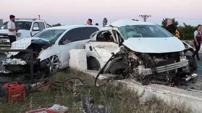 Yozgat’ta E-88 Karayolu’nda iki otomobilin çarpıştığı kazada Talha Kaymak ve