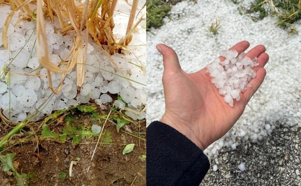 Yozgat’ta etkili olan sağanak ve dolu yağışı, 7 ilçede tarım