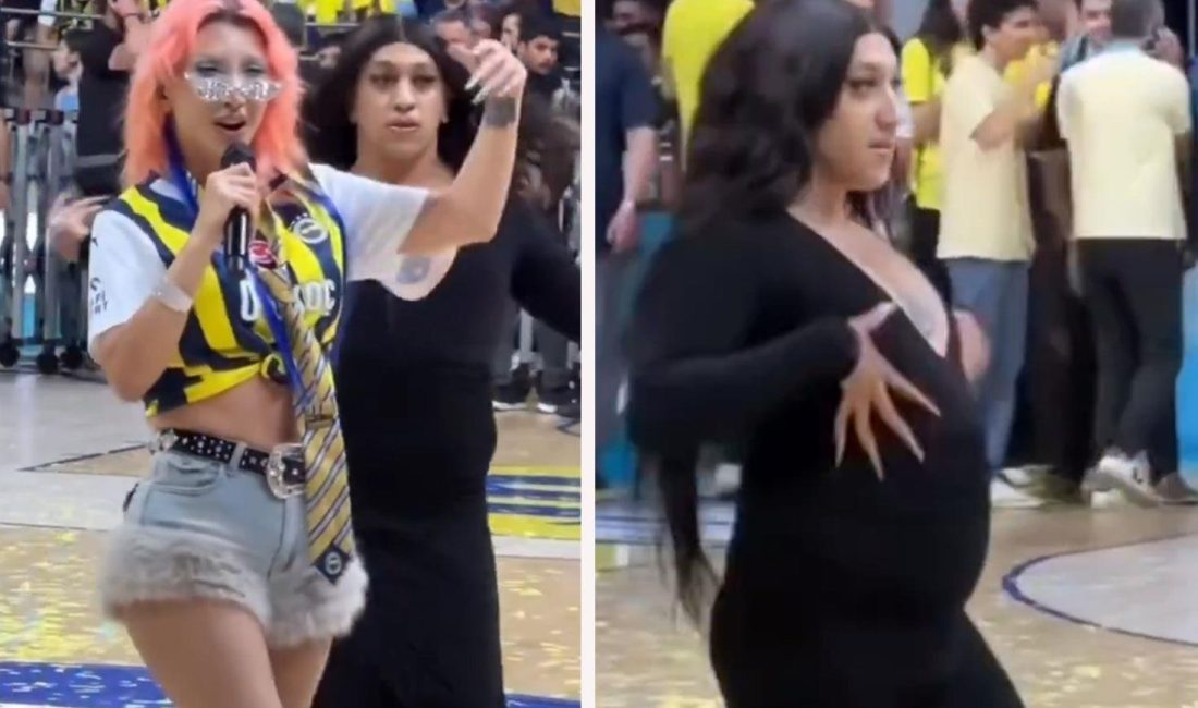 Fenerbahçe'nin Türkiye Sigorta Basketbol Süper Ligi zafer kutlamalarında sahneye geçen