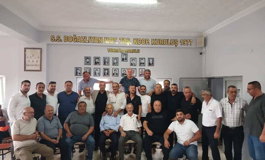 Boğazlıyan Yük Taşıyıcıları Kooperatifinde yapılan seçimde Yasin Ersoy 98 oyla