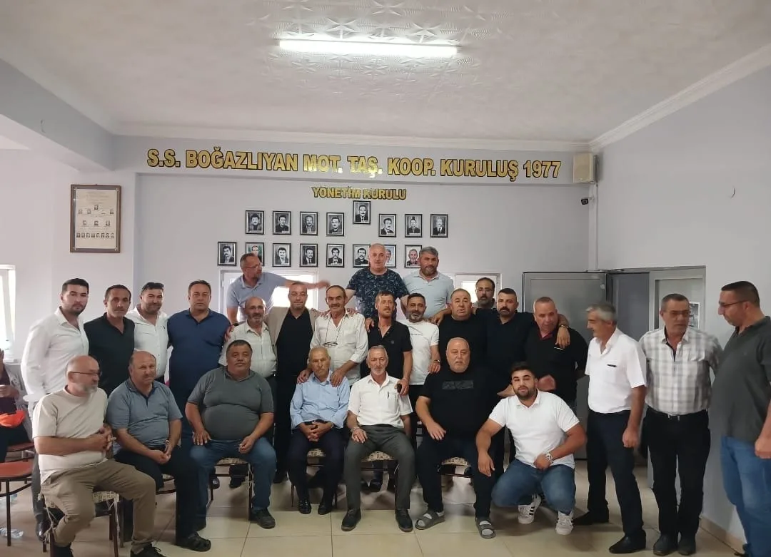 Boğazlıyan Yük Taşıyıcıları Kooperatifinde yapılan seçimde Yasin Ersoy 98 oyla