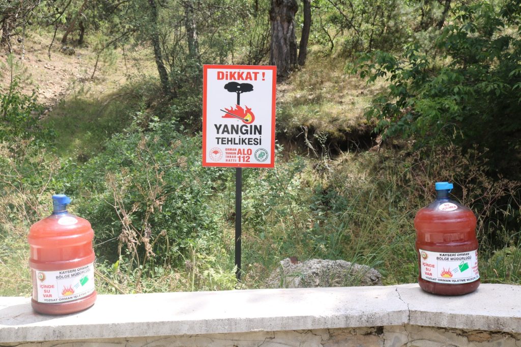 Yozgat'ta orman yangınlarına karşı önlem almak amacıyla 150 su dolu