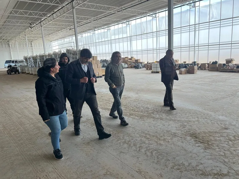 Sırçalı Belediye Başkanı Mustafa Parlak, ME-HA Tarım’ın sahibi Hakkı İlgü’nün