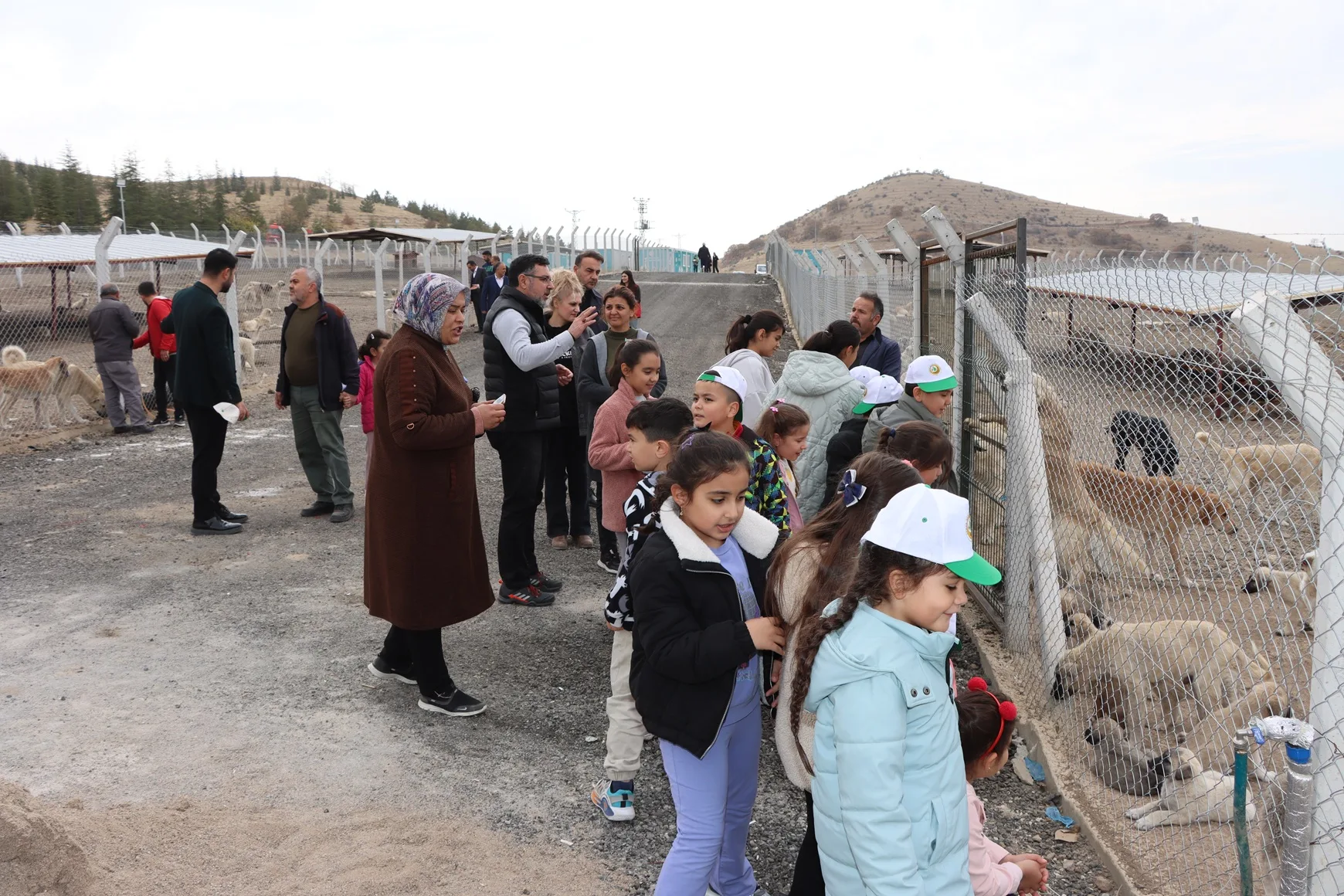 Yerköy ilçesinde tamamlanan modern Hayvan Bakımevi, eğitimciler ve protokol üyelerinin