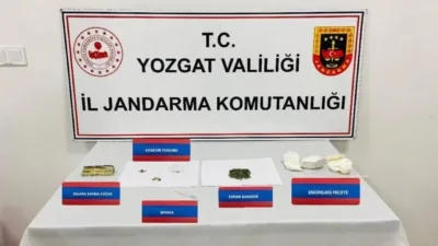 Yozgat’ın Yerköy ilçesinde, jandarma ekipleri tarafından uyuşturucu madde kullanan iki