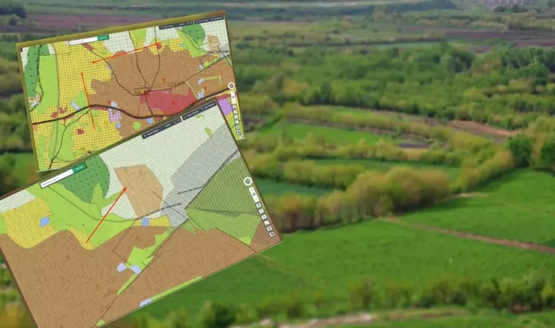 E-Devlet’te devreye alınan yeni uygulamayla, arazilerin imar durumu renkli haritalar