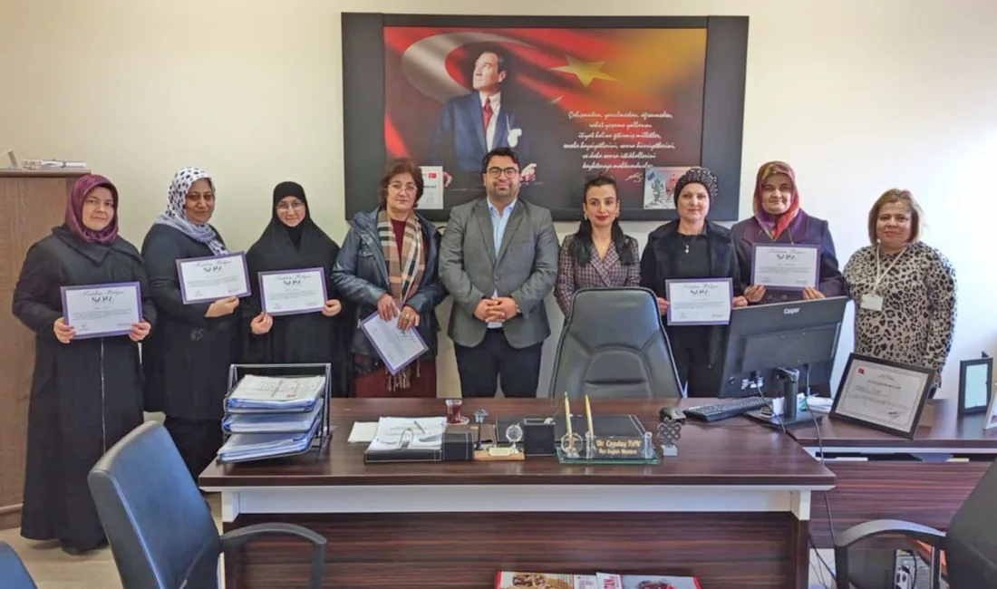 Yerköy İlçe Sağlık Müdürlüğü tarafından düzenlenen SAHA eğitim programını başarıyla