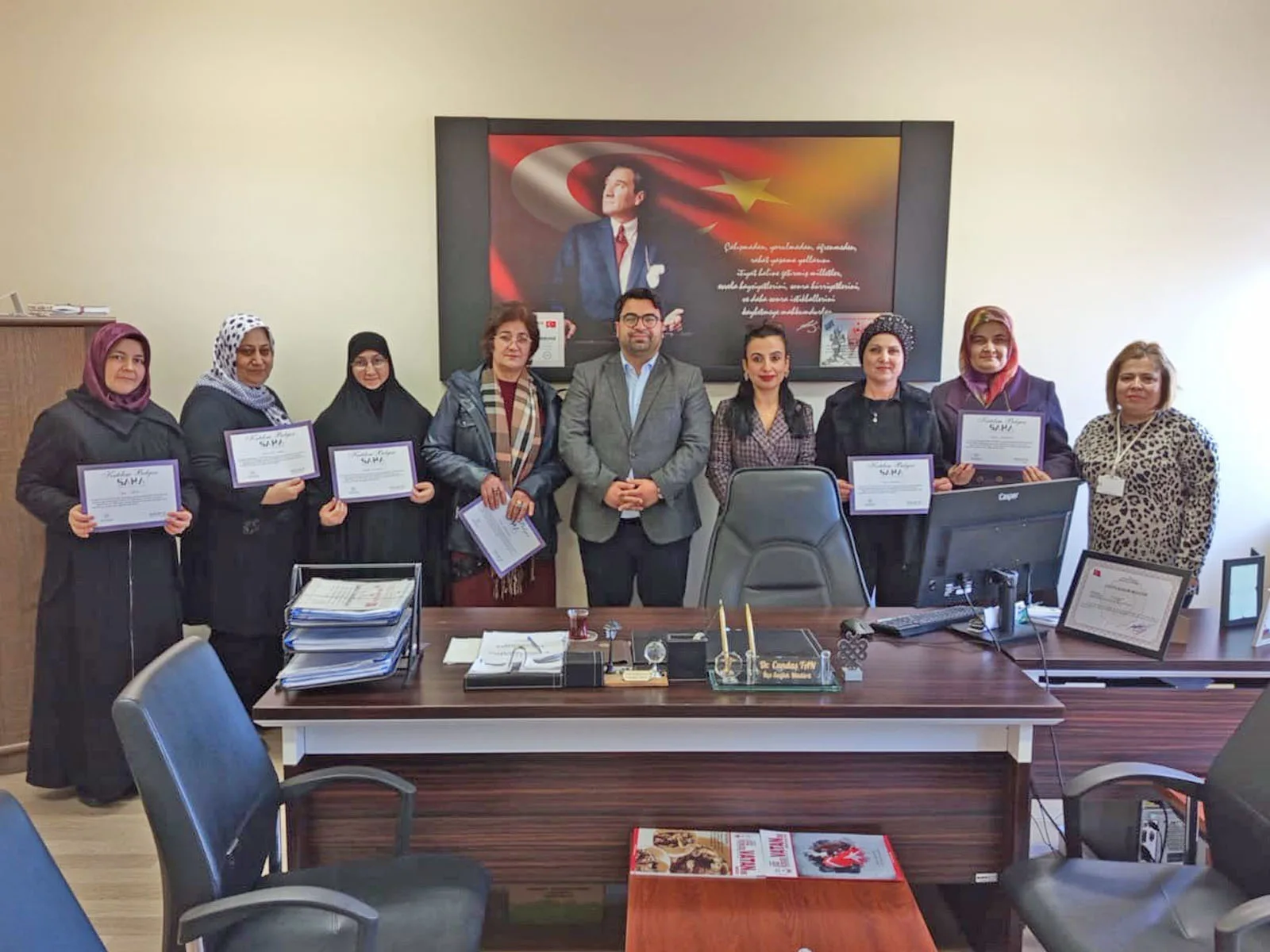 Yerköy İlçe Sağlık Müdürlüğü tarafından düzenlenen SAHA eğitim programını başarıyla