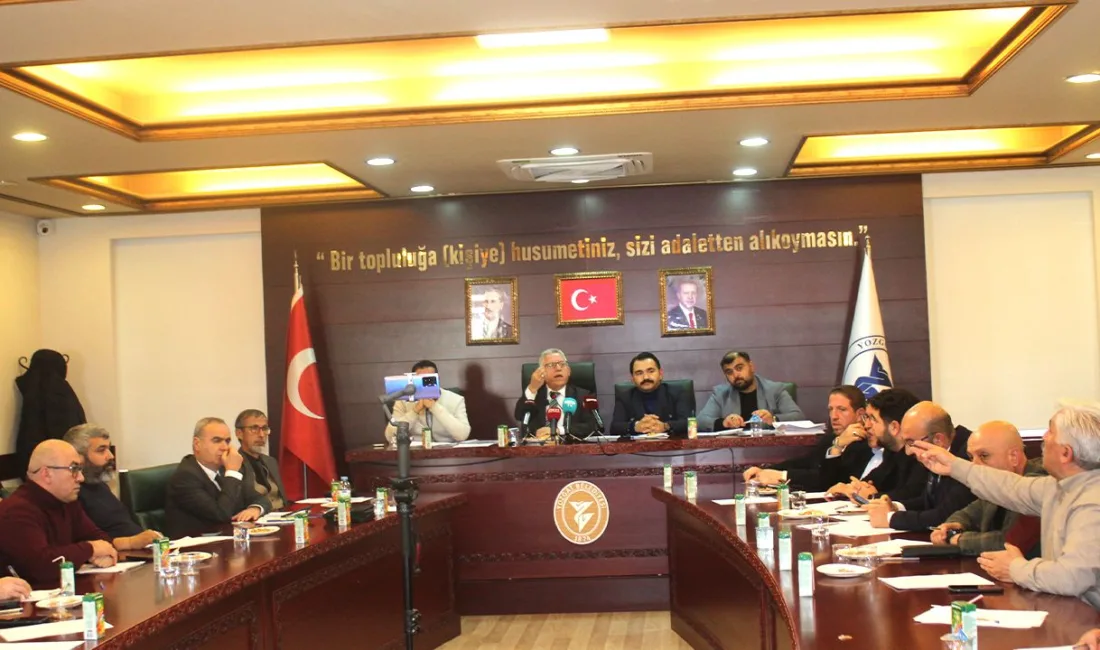 Yozgat Belediyesi Aralık ayı olağan meclis toplantısında, belediyeye ait taşınmazların