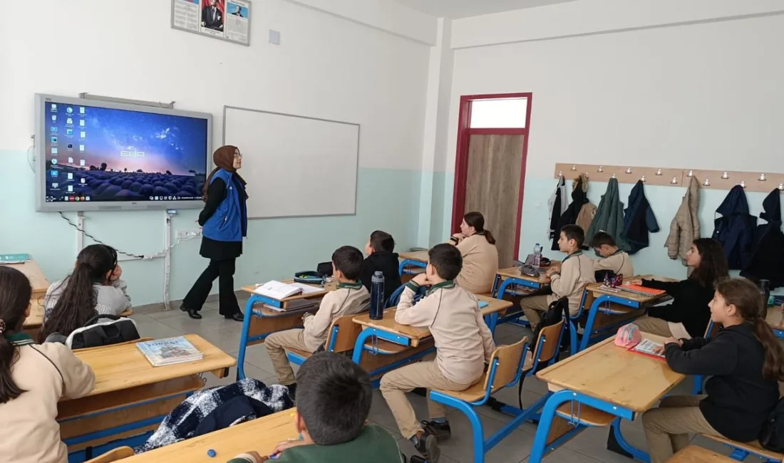 Yozgat Gençlik Merkezi, Fatih Sultan Mehmet Ortaokulu'nda düzenlediği etkinlikle öğrencilere