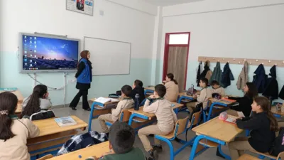 Yozgat Gençlik Merkezi, Fatih Sultan Mehmet Ortaokulu'nda düzenlediği etkinlikle öğrencilere