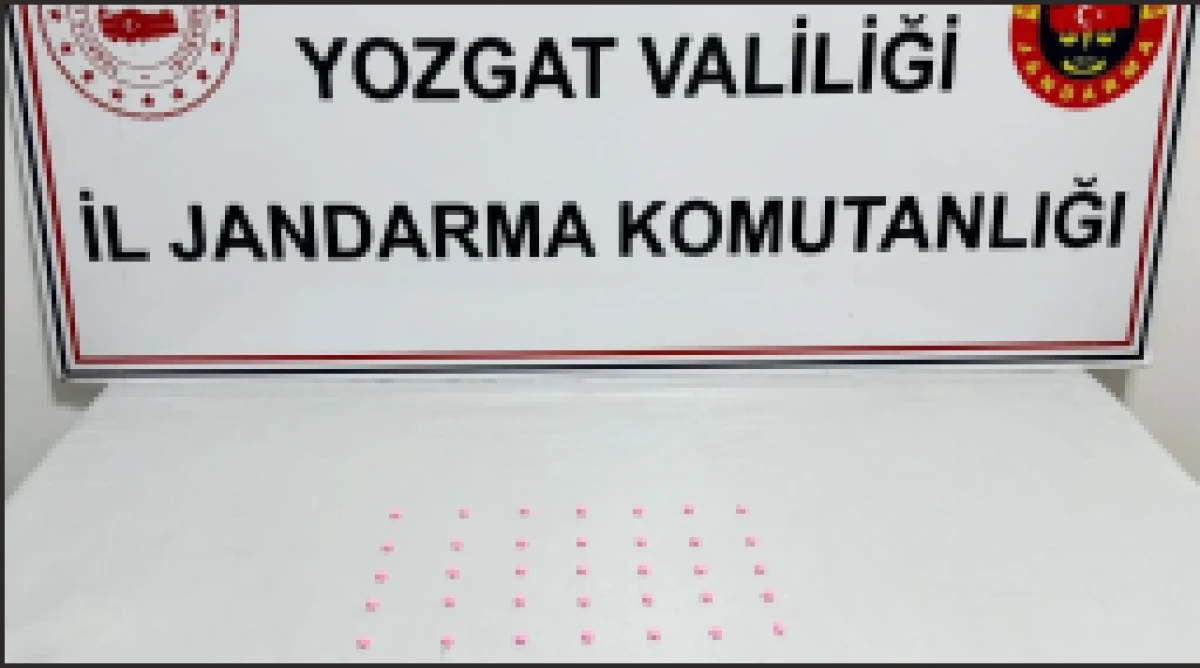 Yozgat'ta düzenlenen uyuşturucu operasyonunda bir şüpheli gözaltına alındı, 35 sentetik