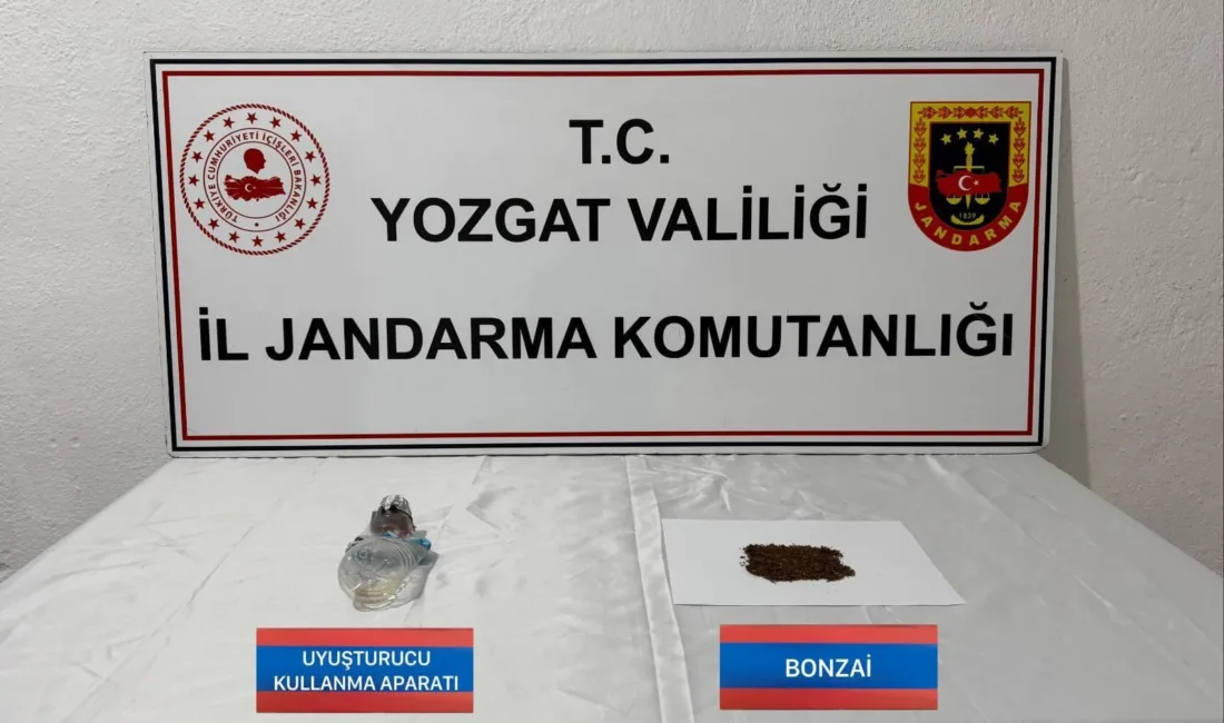Yozgat İl Jandarma Komutanlığı ekiplerince yürütülen uyuşturucu ile mücadele çalışmaları