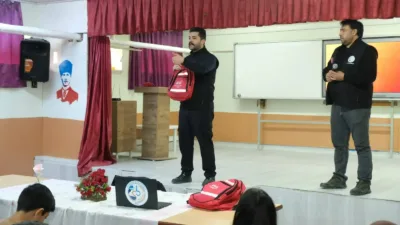 Yozgat’ın Sorgun ilçesinde, Deprem Haftası dolayısıyla öğrencilere yönelik bilinçlendirme semineri