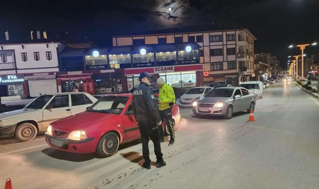 Yozgat İl Emniyet Müdürlüğü Çekerek İlçe Emniyet Müdürlüğü ekipleri, ışıklı