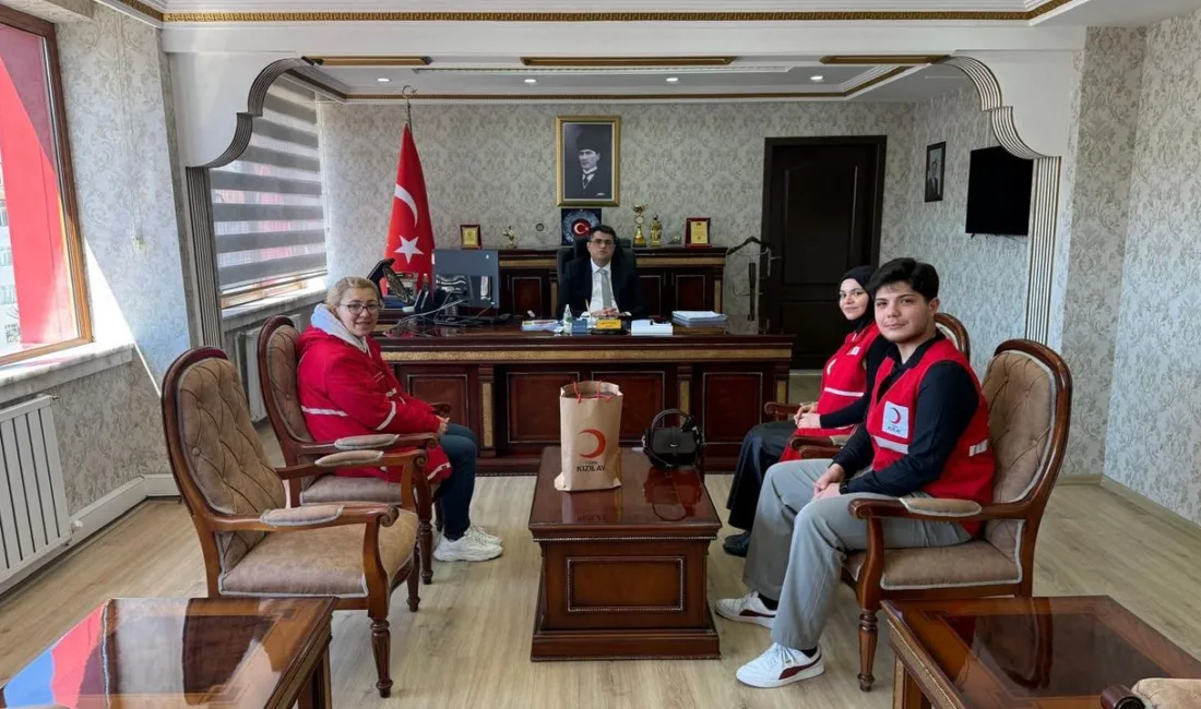 Kızılay Akdağmadeni heyeti, Kaymakam Cafer Kaymakçı ile yürütülen çalışmalar hakkında