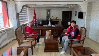 Kızılay Akdağmadeni heyeti, Kaymakam Cafer Kaymakçı ile yürütülen çalışmalar hakkında