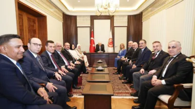 Türkiye Büyük Millet Meclisi Başkanı Numan Kurtulmuş'un ev sahipliğinde düzenlenen