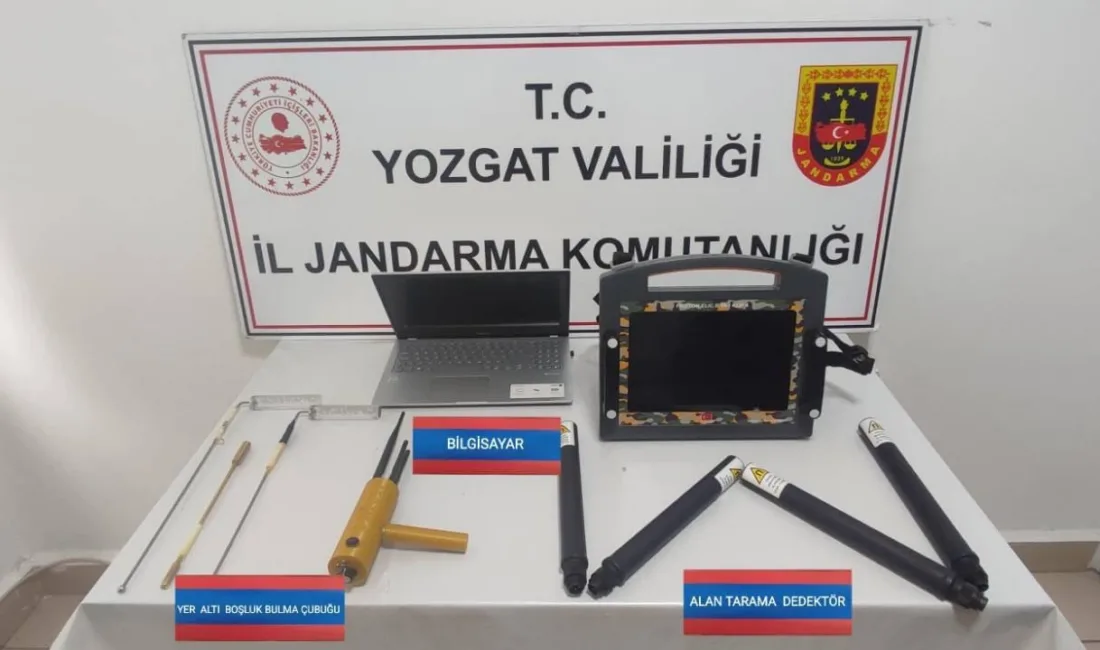 Yozgat'ta kültür ve tabiat varlıklarının korunması amacıyla kaçak kazı yapan