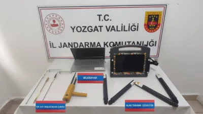 Yozgat'ta kültür ve tabiat varlıklarının korunması amacıyla kaçak kazı yapan