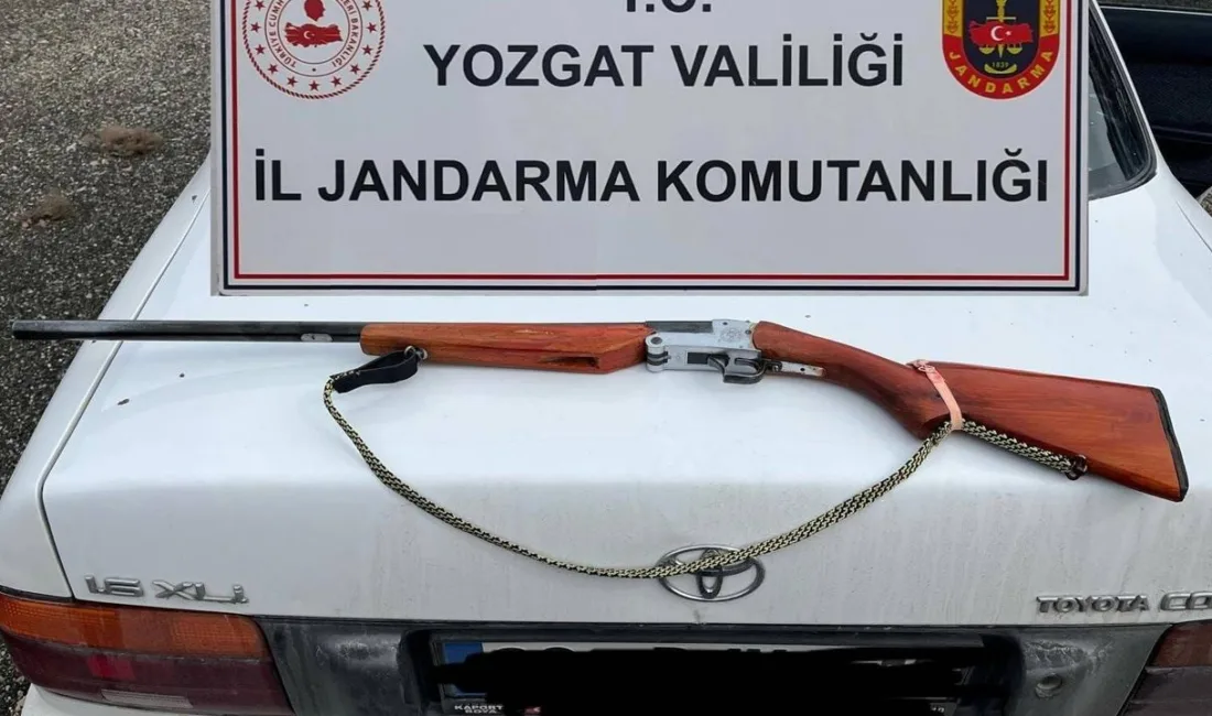 Yozgat İl Jandarma Komutanlığı ekipleri, Sorgun'da ruhsatsız av tüfeği bulunduran