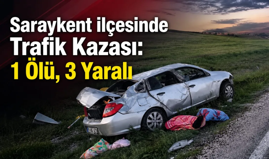 Yozgat'ın Saraykent ilçesinde meydana gelen trafik kazasında bir kişi hayatını