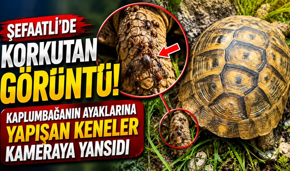 Yozgat’ın Şefaatli ilçesinde arazide gezen Erdoğan Budak, ayaklarına kene yapışan