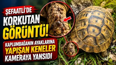 Yozgat’ın Şefaatli ilçesinde arazide gezen Erdoğan Budak, ayaklarına kene yapışan