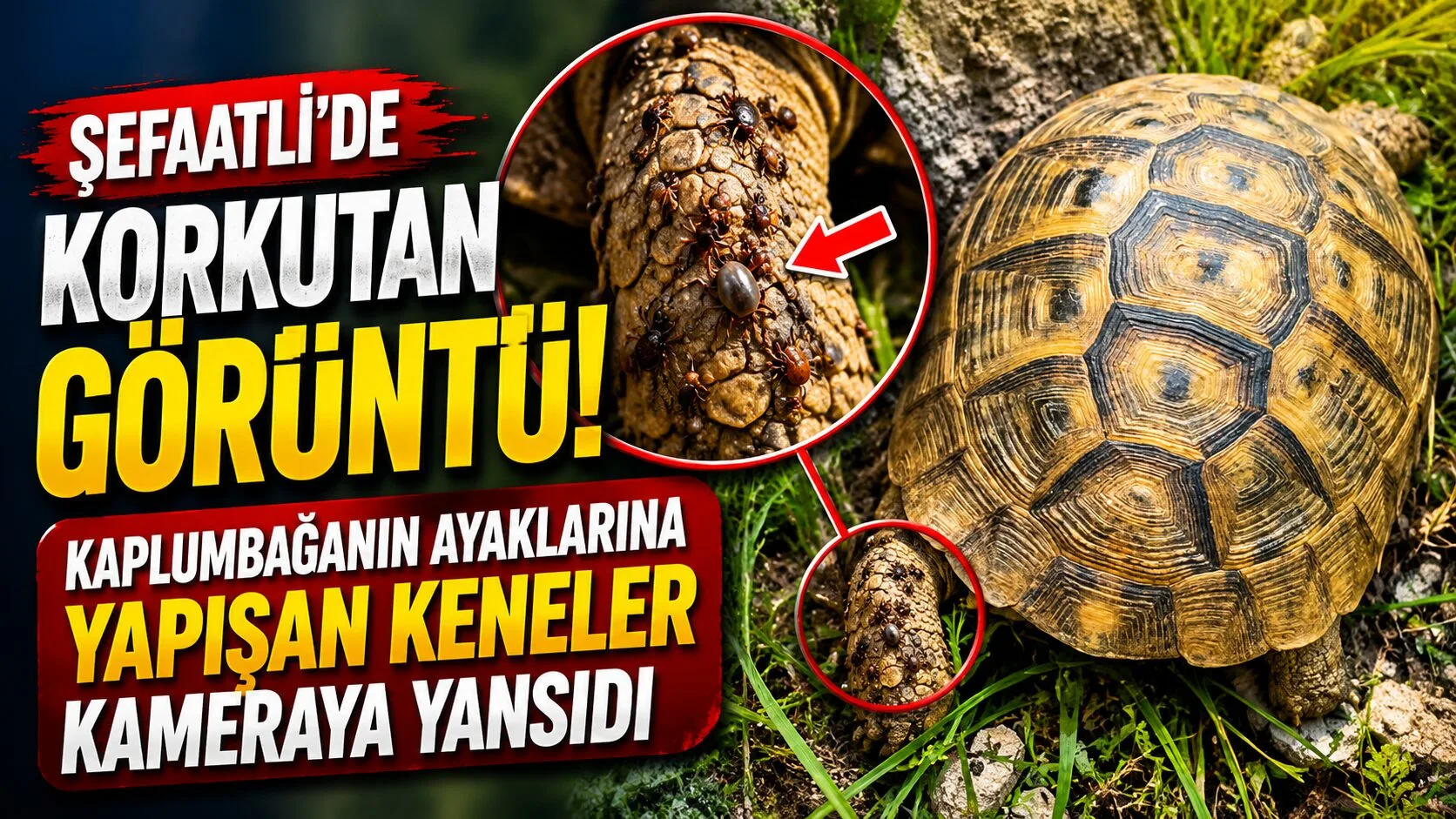 Yozgat’ın Şefaatli ilçesinde arazide gezen Erdoğan Budak, ayaklarına kene yapışan