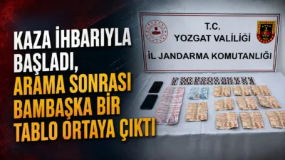 Yozgat’ta yaralanmalı trafik kazasının ardından başlatılan adli süreçte yapılan arama,