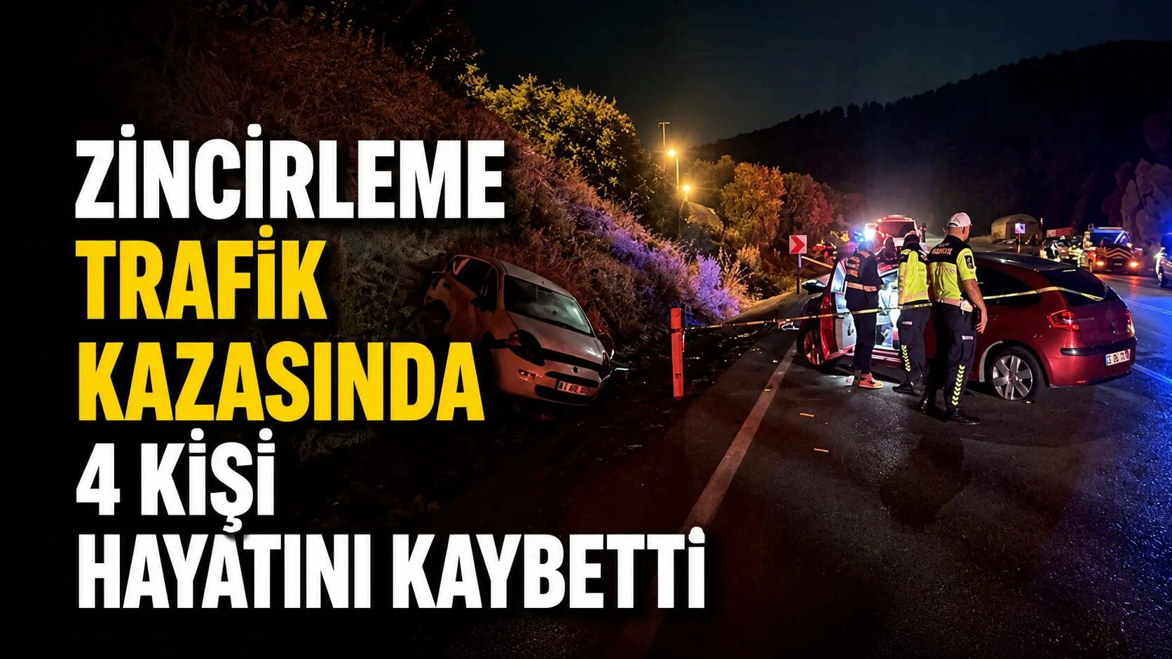Meydana gelen zincirleme trafik kazasında 4 kişi yaşamını yitirdi, 11