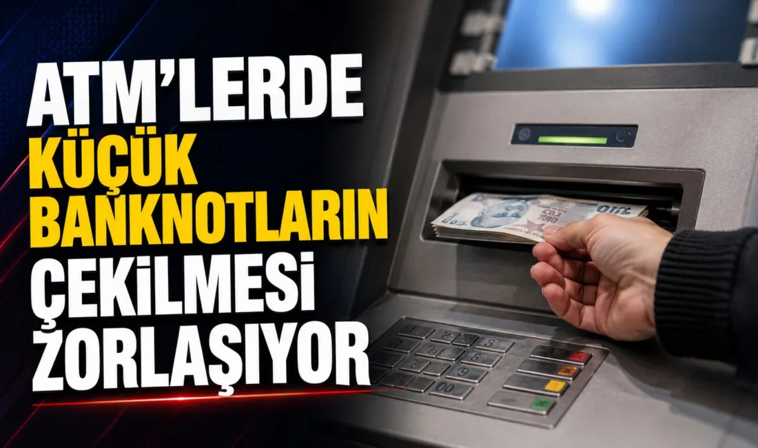 Türkiye genelinde ATM'lerde düşük kupürlü banknotların kademeli olarak sistemden çıkarılması,
