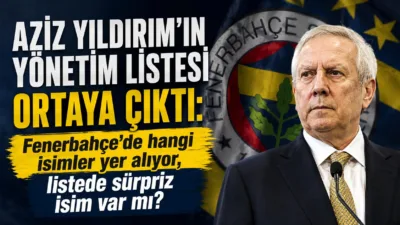 Fenerbahçe'nin başkan adayı Aziz Yıldırım, yönetim kurulu asil ve yedek