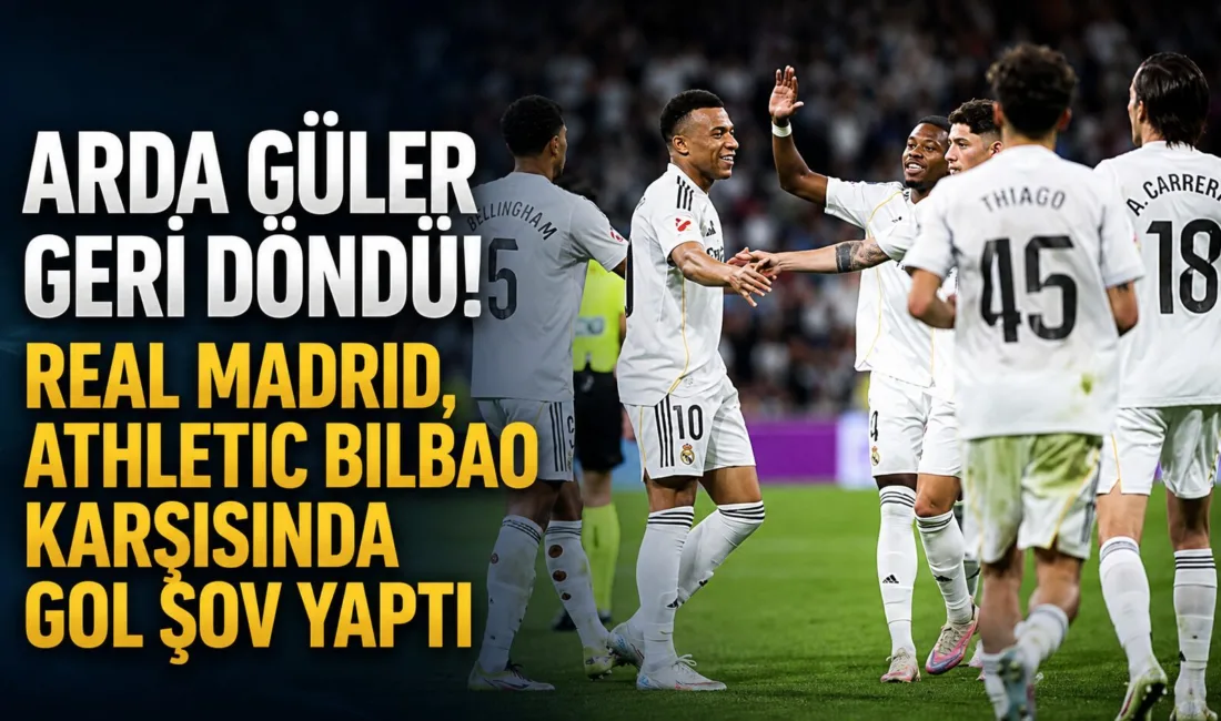İspanya La Liga’nın son haftasında Real Madrid, Athletic Bilbao’yu 4-2